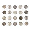 Image 2 : 1928-1942 MX Silver 20 Centavos (20 Coins)