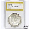 Image 1 : 1887-O Morgan Silver Dollar PGA MS64