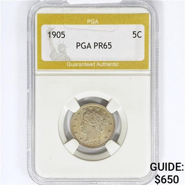 1905 Liberty Victory Nickel PGA PR65