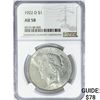Image 1 : 1922-D Silver Peace Dollar NGC AU58