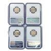 Image 2 : 1942 Jefferson Nickels NGC MS66 (4 Coins)