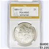 Image 1 : 1891-CC Morgan Silver Dollar PGA MS62 VAM-3