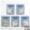 Image 1 : (5) 2015-P American Silver Eagle ICG-MS69 RARE P