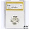 Image 1 : 1916-S Barber Dime PGA MS64+