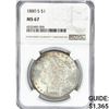 Image 1 : 1880-S Morgan Silver Dollar NGC MS67