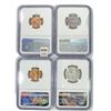 Image 2 : 1950-1954 Varied US Coinage NGC  (4 Coins)