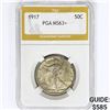 Image 1 : 1917 Walking Liberty Half Dollar PGA MS63+