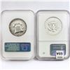 Image 2 : (2) 1963-64 Franklin Half Dollars NGC PF66