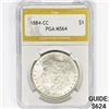 Image 1 : 1884-CC Morgan Silver Dollar PGA MS64