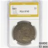 Image 1 : 1801 Draped Bust Dollar PGA XF40