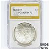 Image 1 : 1878 8TF Morgan Silver Dollar PGA MS63+ PL