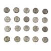 Image 1 : 1934-1942 MX Silver 20 Centavos (20 Coins)