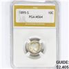 Image 1 : 1895-S Barber Dime PGA MS64