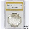 Image 1 : 1882-CC Morgan Silver Dollar PGA MS64