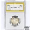 Image 1 : 1924 Standing Liberty Quarter PGA MS63+ FH