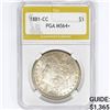 Image 1 : 1881-CC Morgan Silver Dollar PGA MS64+