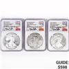 Image 1 : 2021 Set (3) ASE Castle Signed NGC PF/MS70 UC