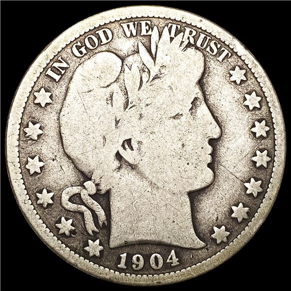 1904-S Barber Half Dollar LIGHTLY CIRCULATED