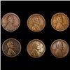 Image 1 : (6) 1922-D Wheat Cents ABOUT UNCIRCULATED