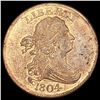 Image 1 : 1804 Crosslet 4 Draped Bust Half Cent CHOICE AU