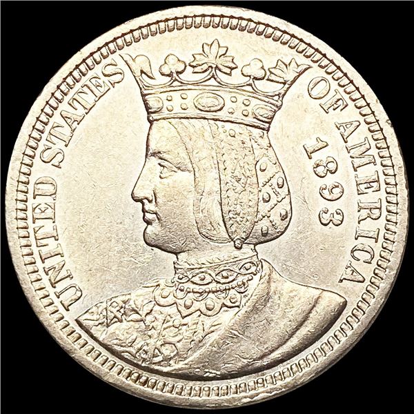 1893 Isabella Silver Quarter HIGH GRADE