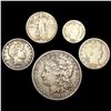 Image 1 : (5) Varied US Silver Coinage (1884-S, 1896, 1904-O
