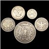 Image 2 : (5) Varied US Silver Coinage (1884-S, 1896, 1904-O