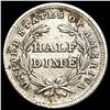 Image 2 : 1837 No Stars Seated Liberty Half Dime CLOSELY UNC