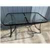 Image 1 : Folding Glass Top Patio Table