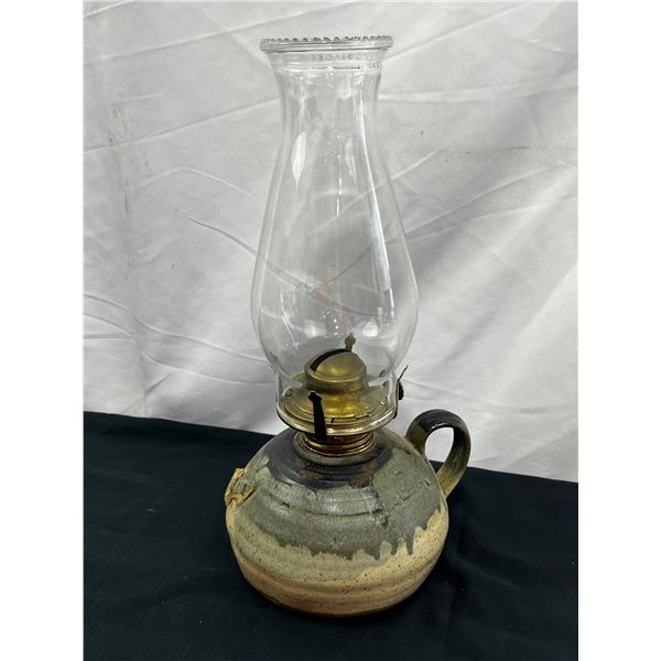 Stoneware Oil Lamp