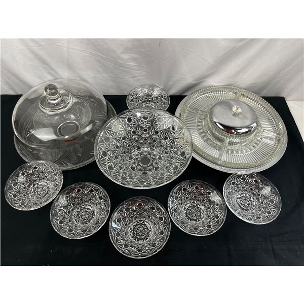 Glass Servingware Lot