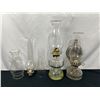 Image 1 : Vintage Oil Lamps and Acessories