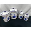 Image 1 : Floral Kitchen Storage Canisters