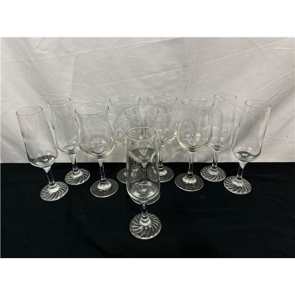 Assorted Glass Stemware