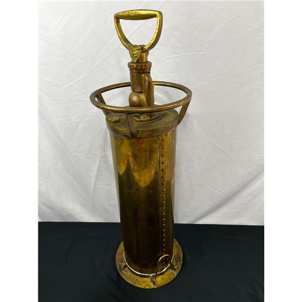 Vintage Brass Fire Extinguisher