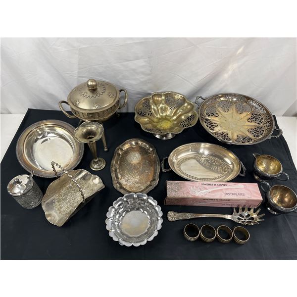 Silver Style Servingware Lot