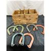 Image 2 : Horse Shoes with Storage Crate