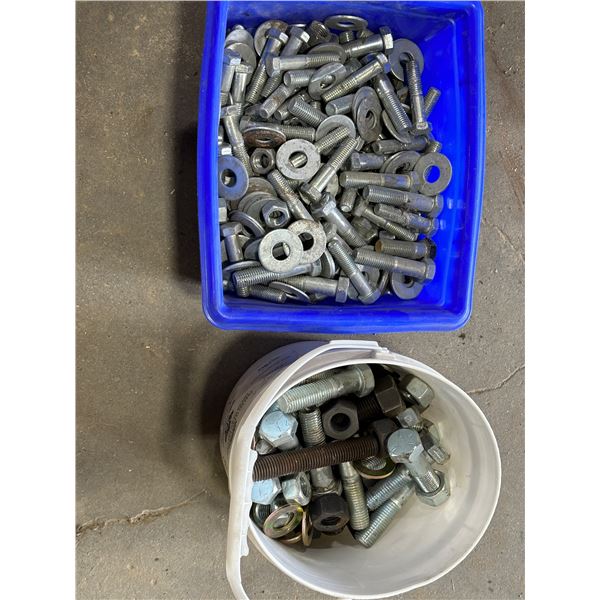 Two Buckets of Bolts, Nuts and Washers