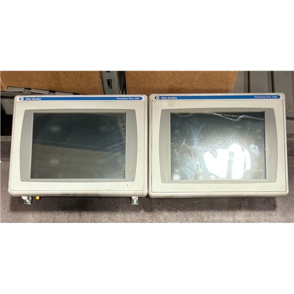 (2) Allen-Bradley #2711P-RDT12C  /  #2711P-T12C4D2 Panel View Plus 1250 Screen