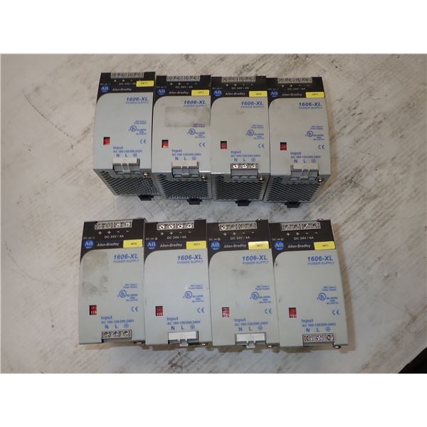 Lot of (8) Allen-Bradley #1606-XLDNET4 Power Supplies