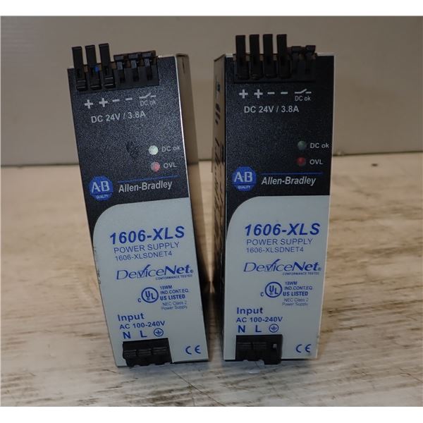 Lot of (2) Allen-Bradley # 1606-XLSDNET4 Power Supplies