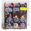 Image 1 : 6 PACKAGES OF 1995 STARWARS MILK POGS - EACH PACK