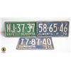 Image 1 : 1970 ALBERTA LICENCE PLATES X3