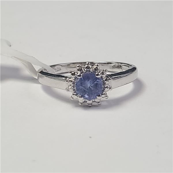 BZ1490-174 SILVER TANZANITE RING