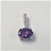 BZ1490-170 SILVER AMETHYST(0.6CT) PENDANT