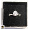 Image 1 : .925 SILVER STAMPED CUBIC ZIRCONIA RING