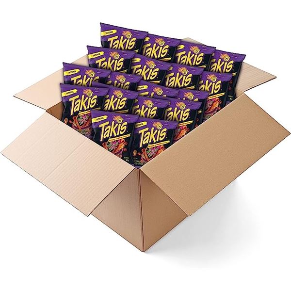 NEW CASE OF 18 TAKIS SWEET CHILI FLAVOUR ROLLED