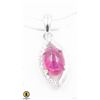 Image 1 : #86-HEATED RED RUBY & CZ PENDANT