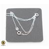 Image 1 : #52-STERLING SILVER NECKLACE  18"/2PCS