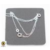 Image 1 : #49-STERLING SILVER NECKLACE  18"/2PCS